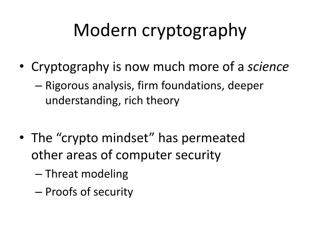 modern cryptography 3