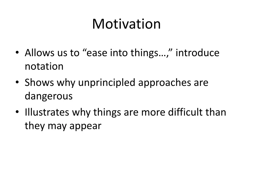 motivation