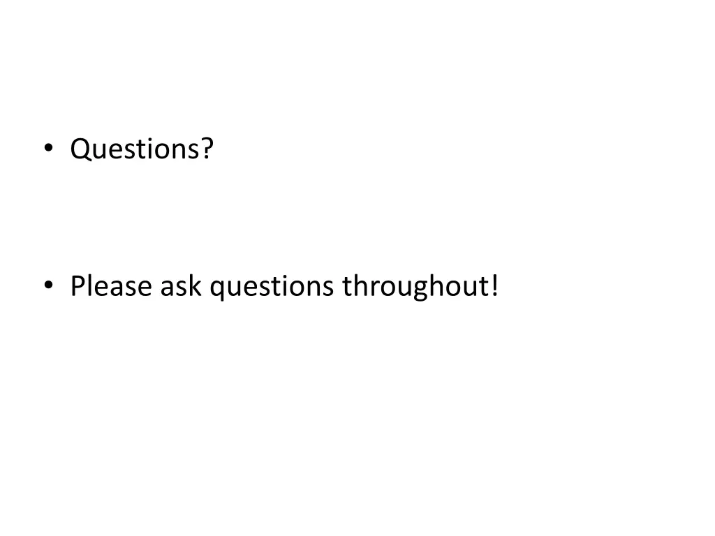 questions