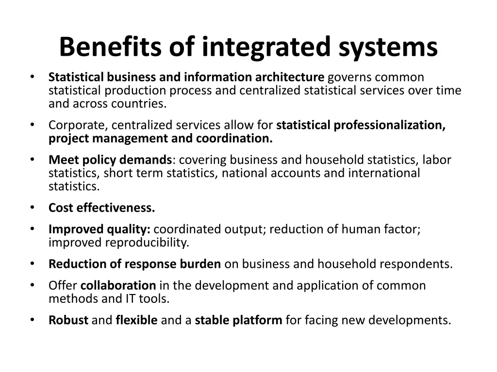 benefits of integrated systems