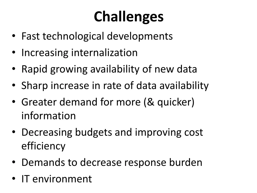 challenges