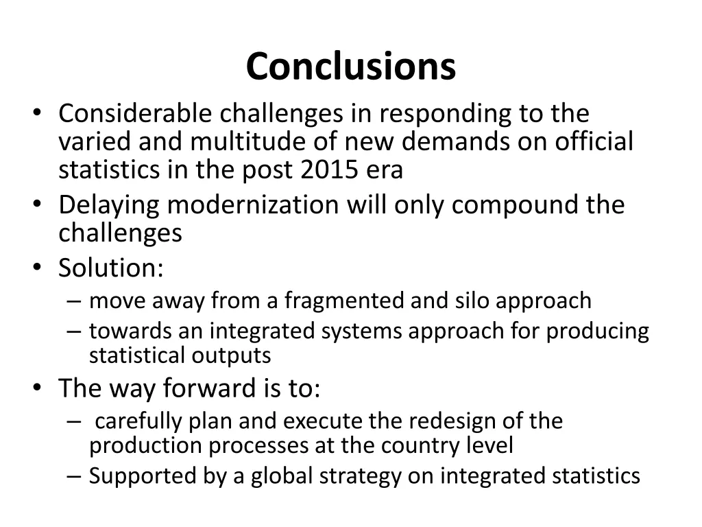 conclusions