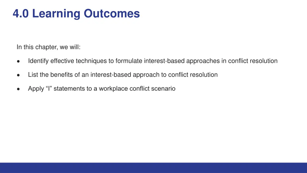 4 0 learning outcomes