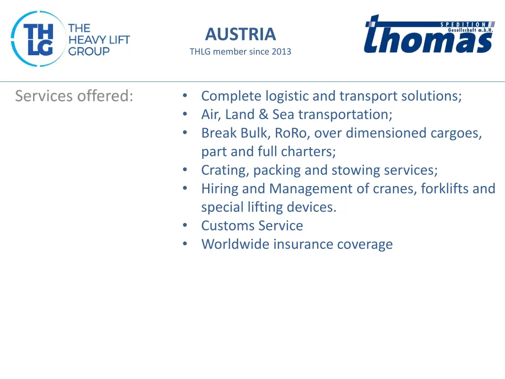 austria thlg member since 2013 2