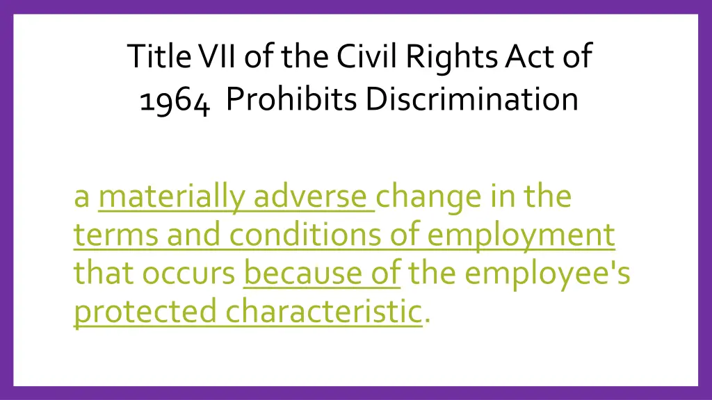 title vii of the civil rights act of 1964