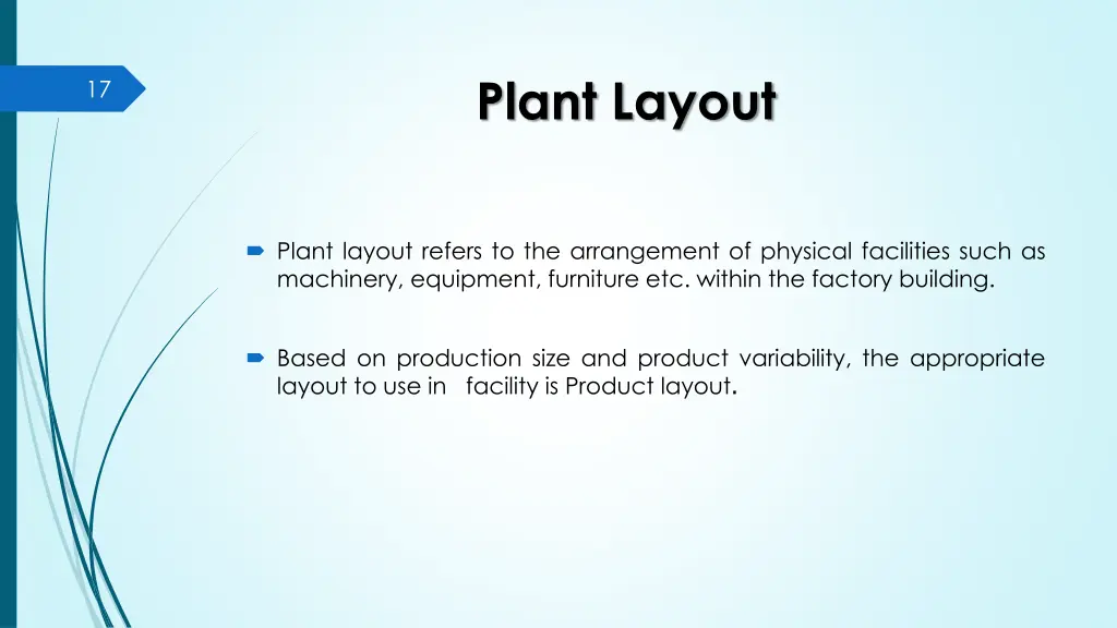plant layout