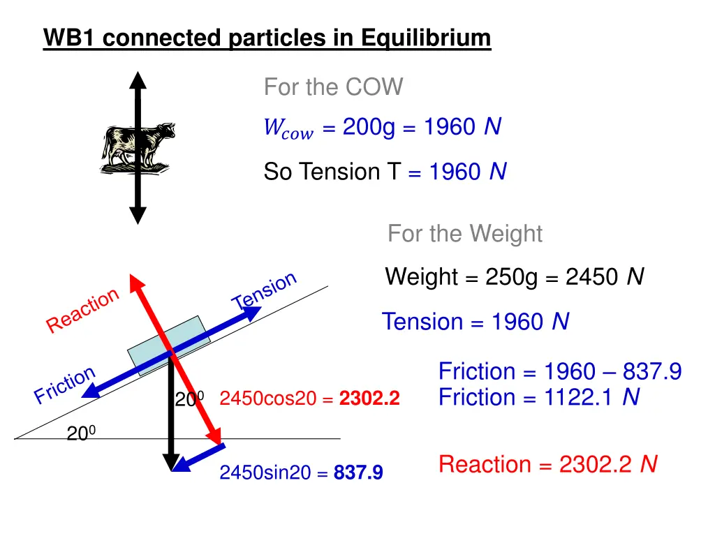 wb1 connected particles in equilibrium