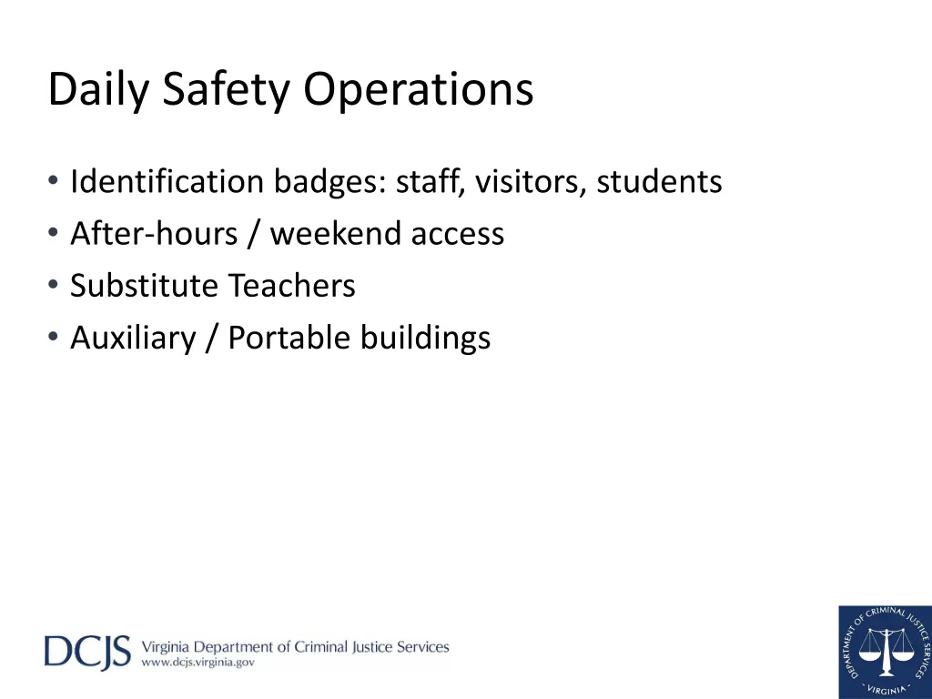 daily safety operations 1