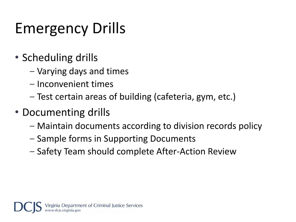 emergency drills 2