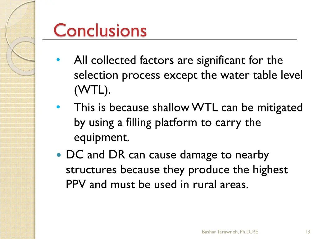 conclusions 1