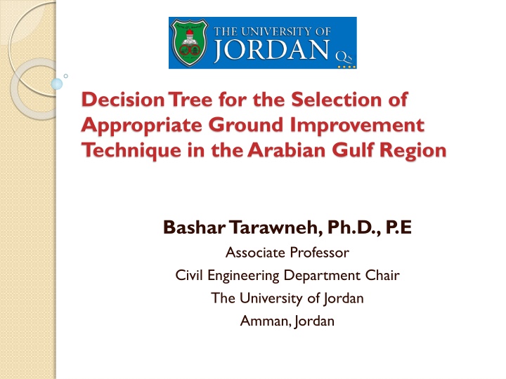 decision tree for the selection of appropriate