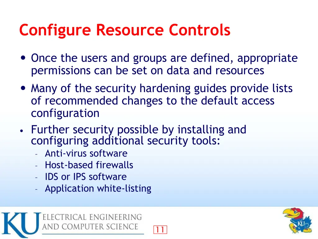 configure resource controls