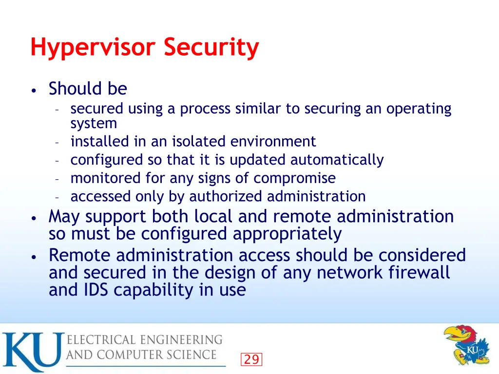 hypervisor security