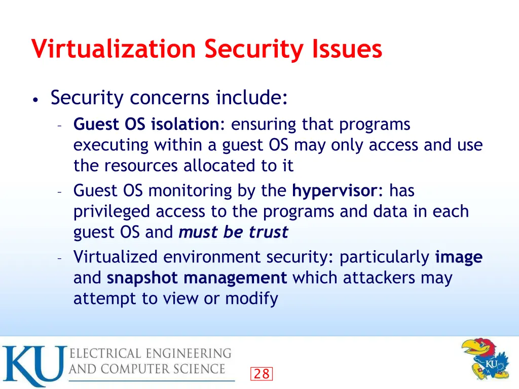 virtualization security issues