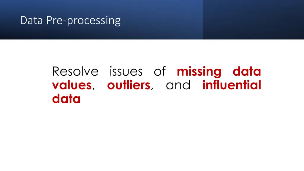 data pre processing