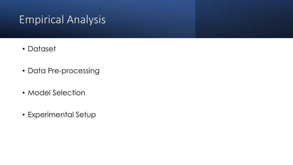 empirical analysis