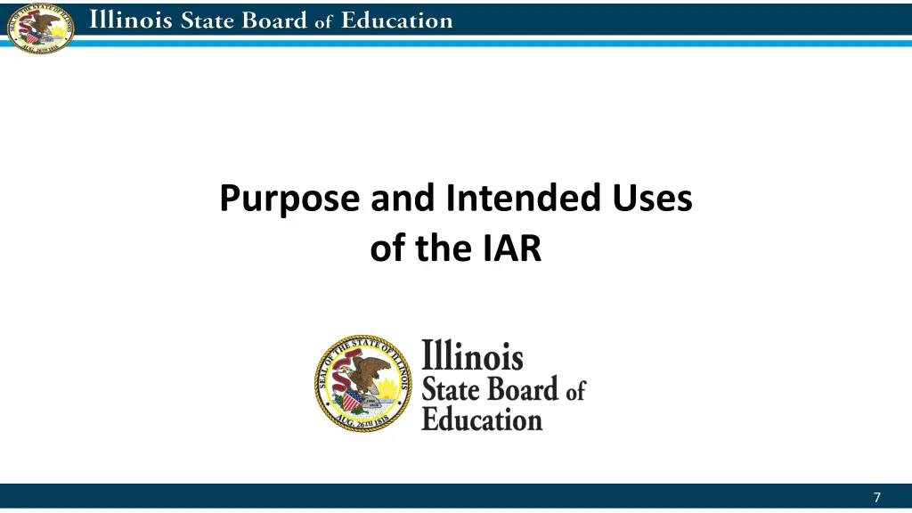 purpose and intended uses of the iar