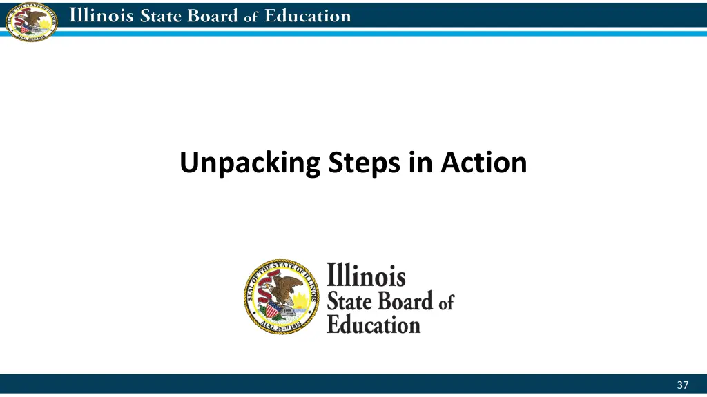 unpacking steps in action