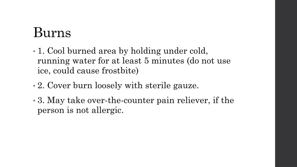 burns