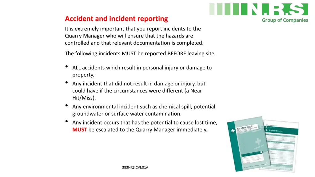 accident and incident reporting
