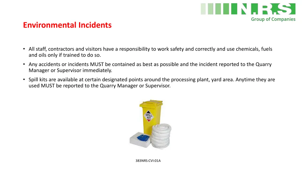 environmental incidents