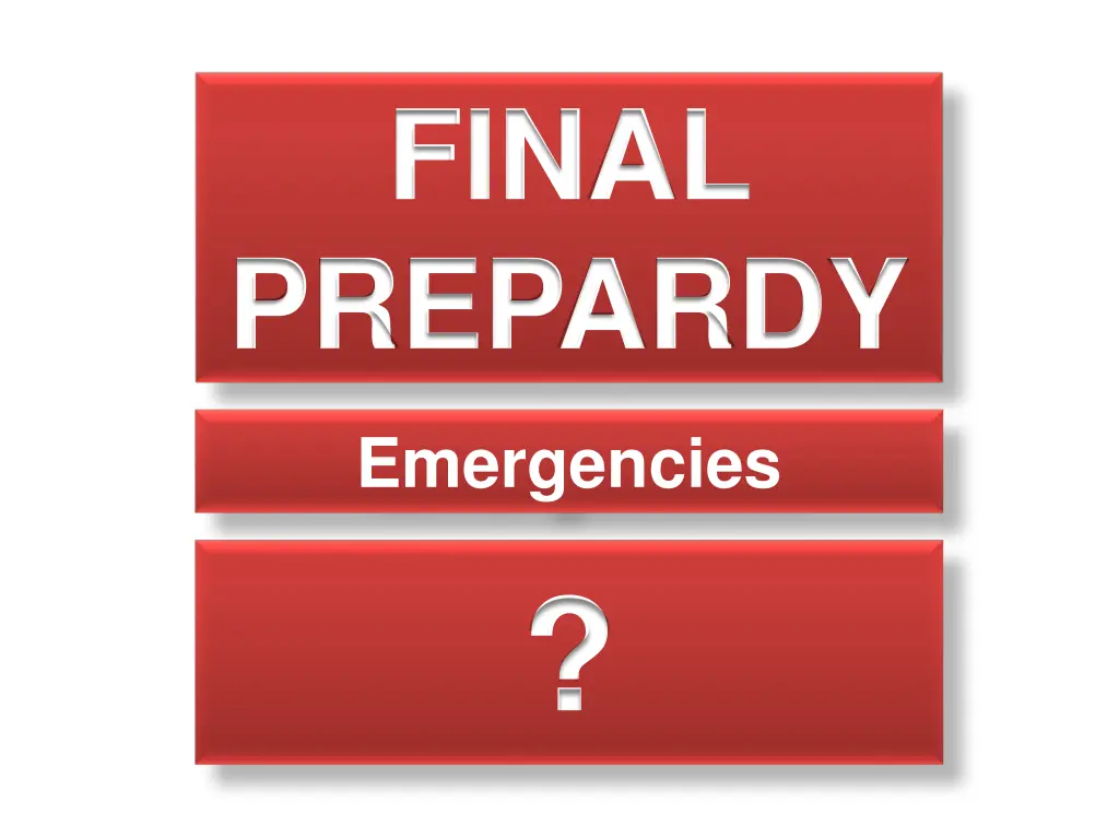 final prepardy
