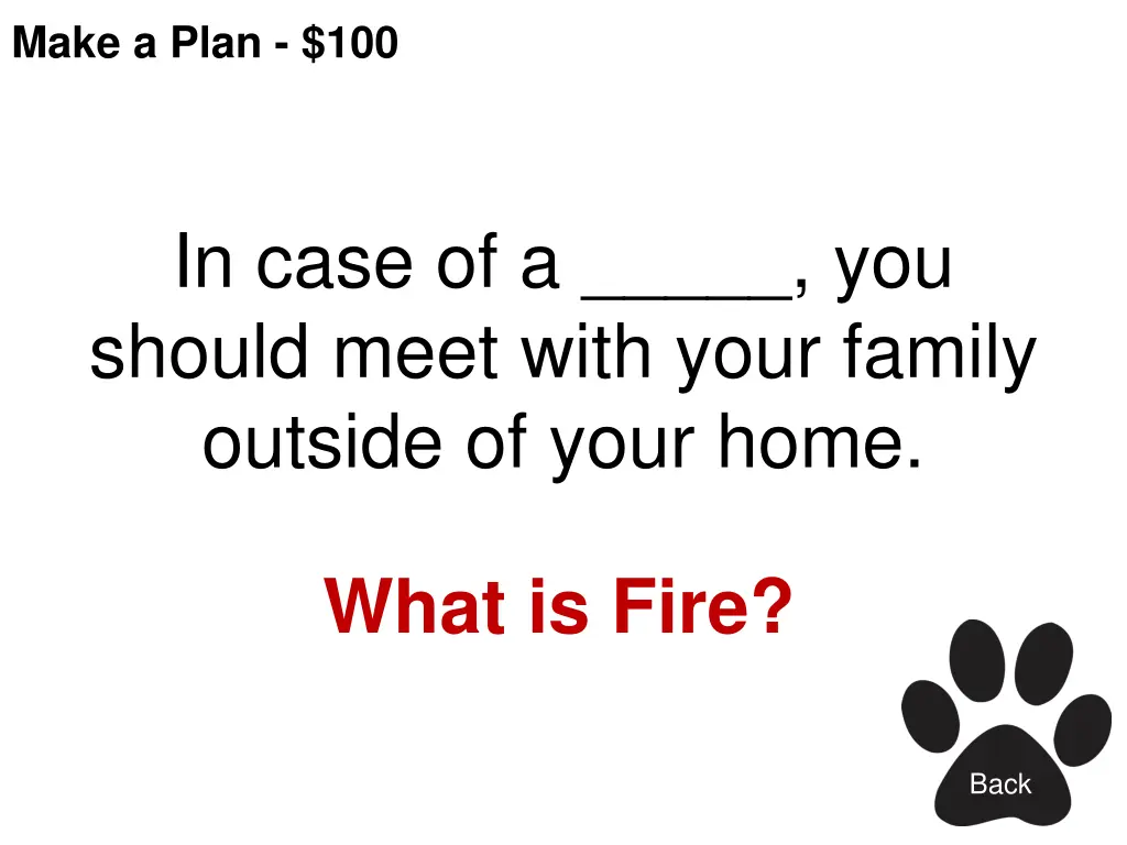 make a plan 100