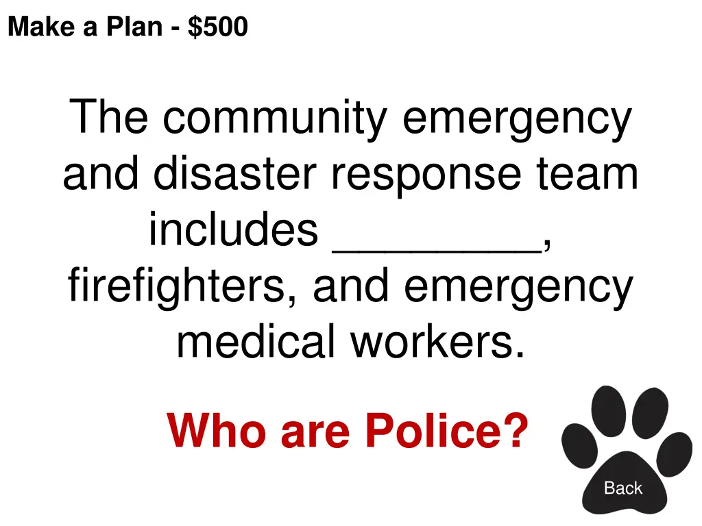 make a plan 500