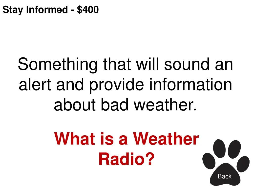 stay informed 400