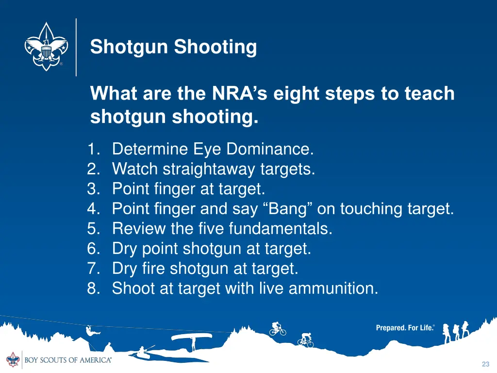 shotgun shooting