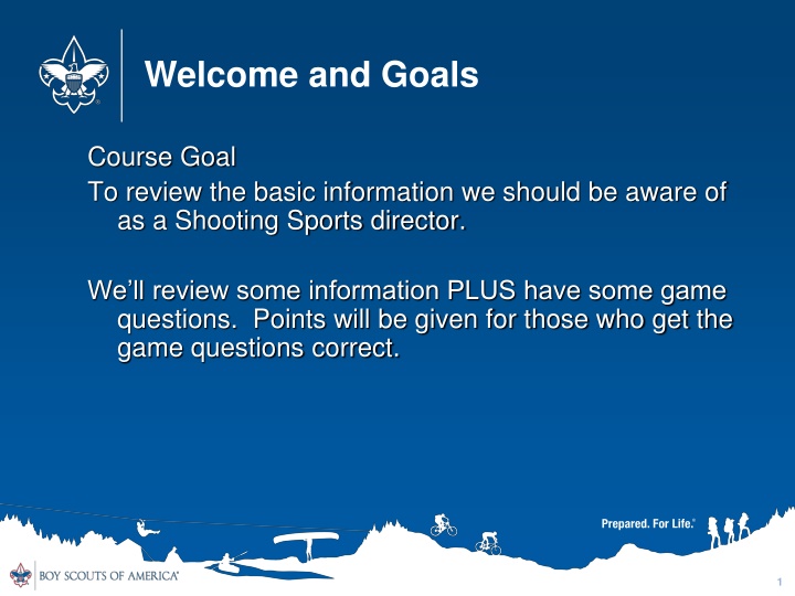 welcome and goals