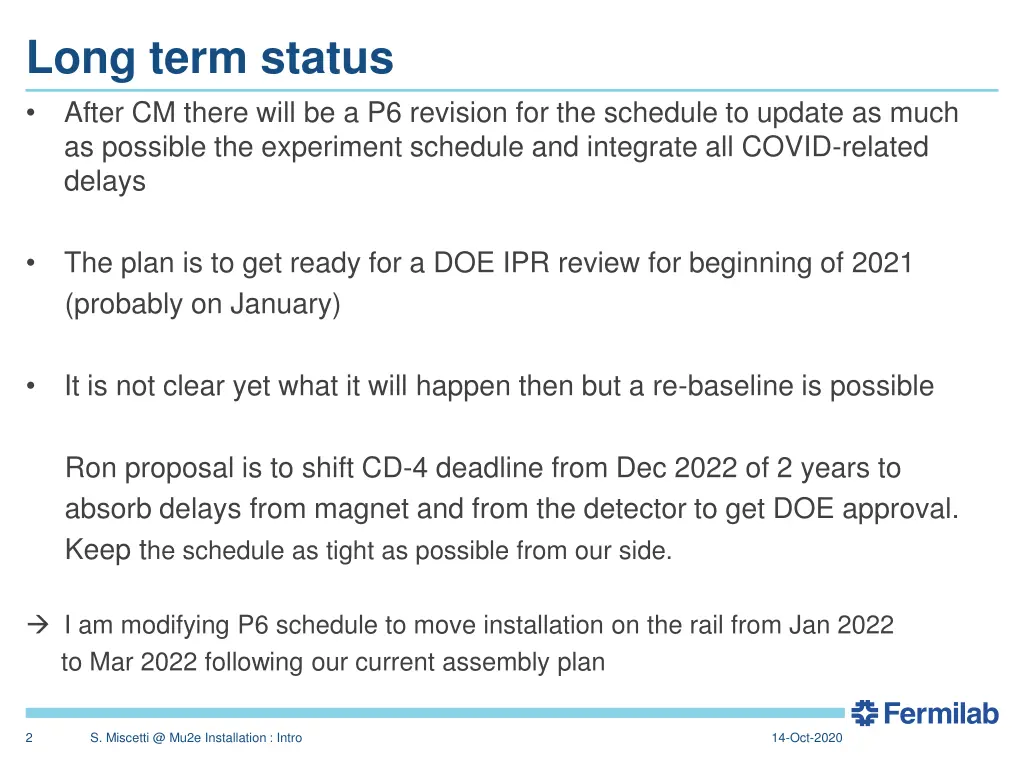 long term status after cm there will
