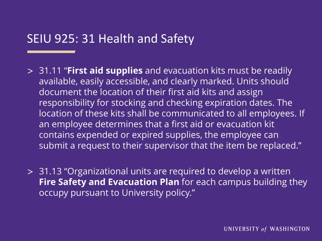 seiu 925 31 health and safety