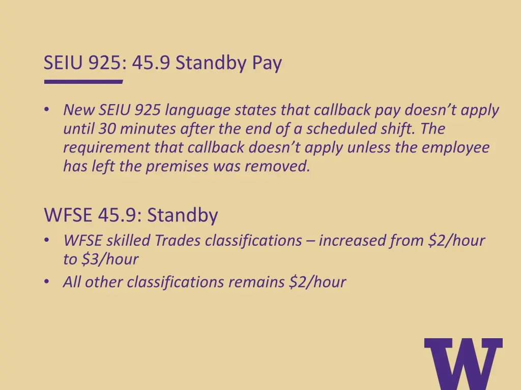 seiu 925 45 9 standby pay