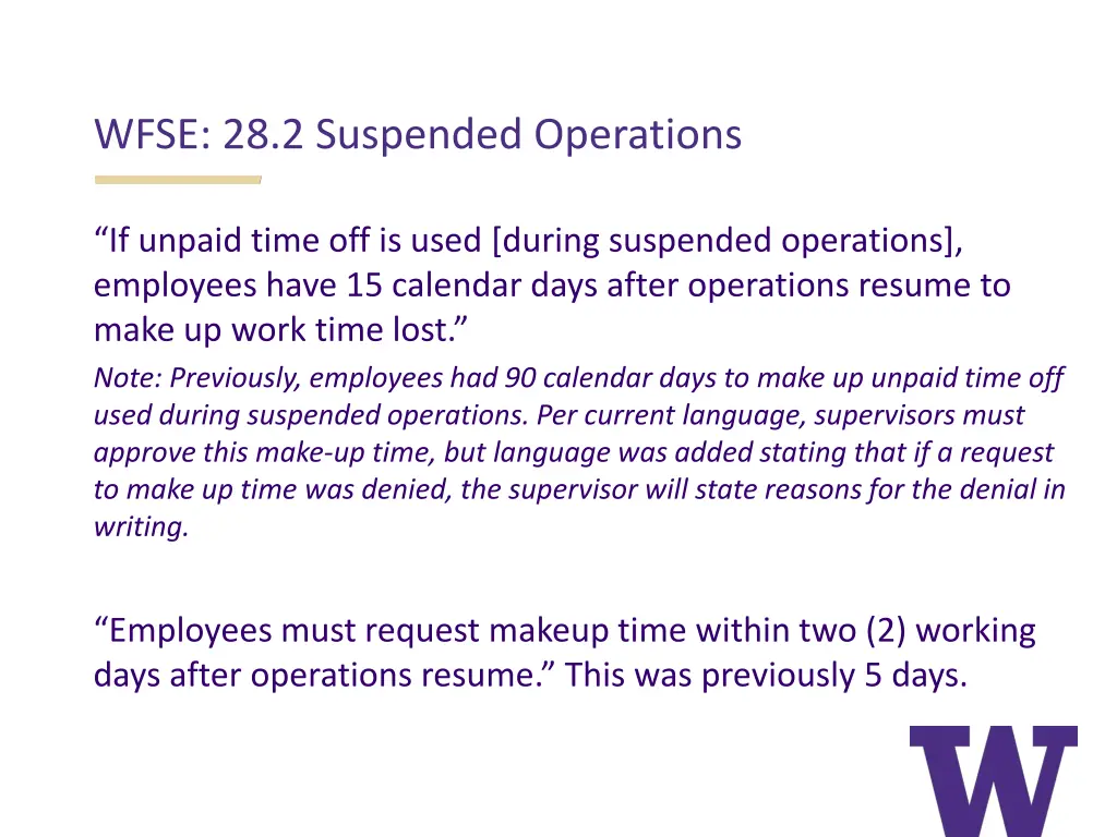 wfse 28 2 suspended operations