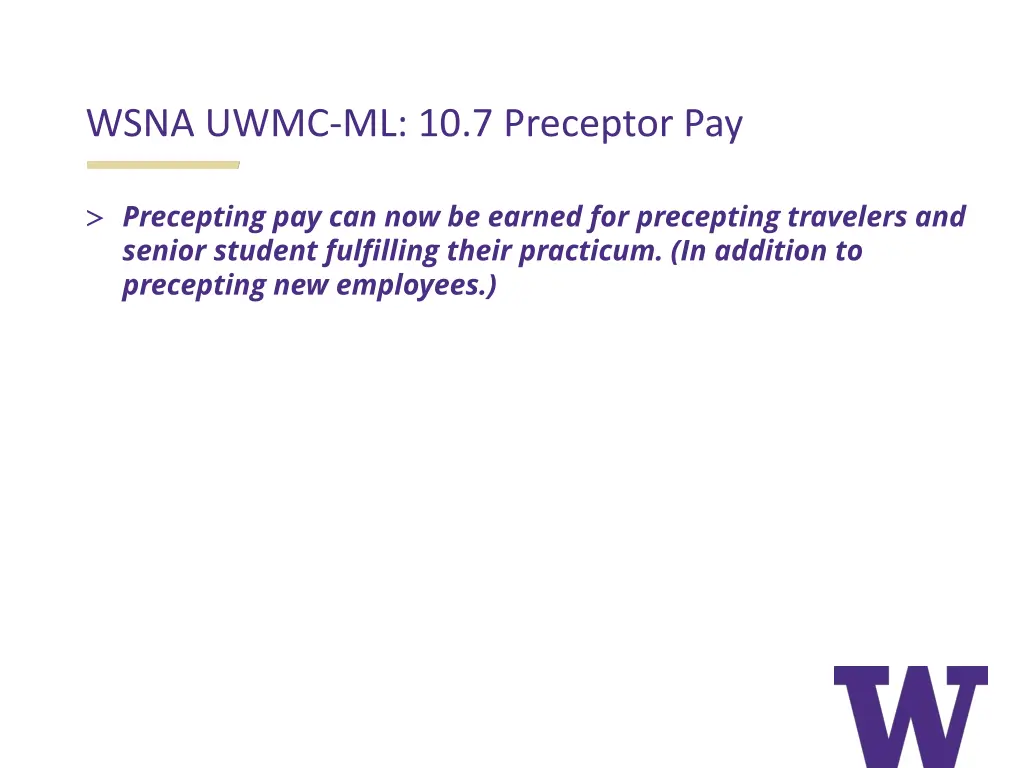 wsna uwmc ml 10 7 preceptor pay