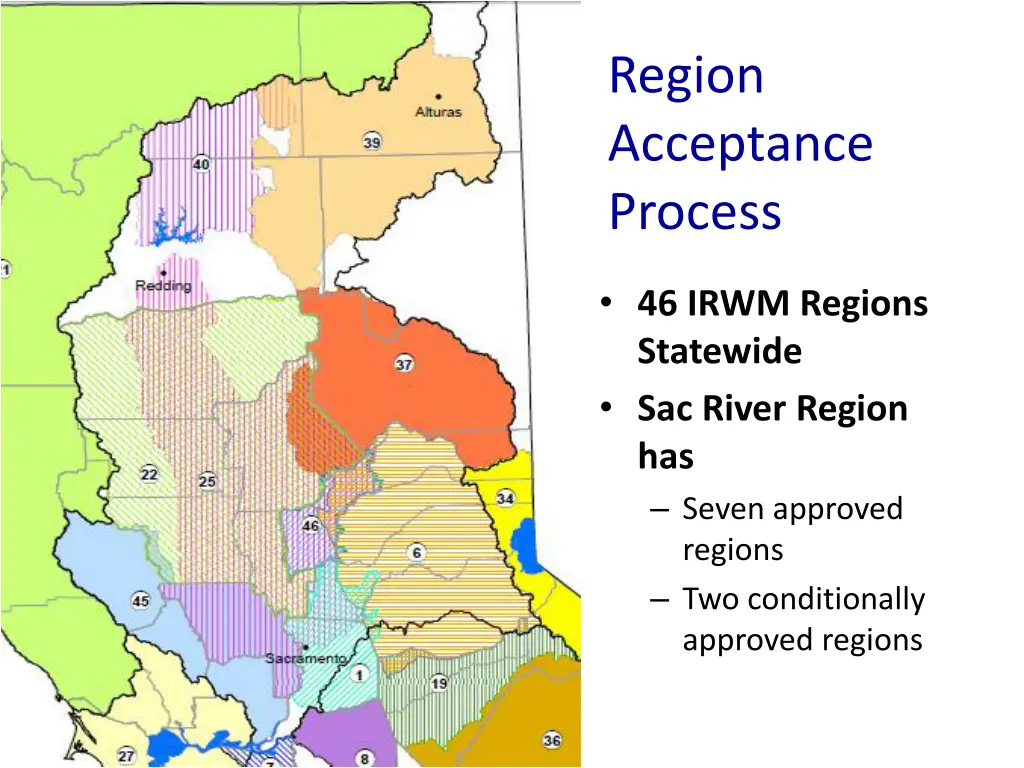 region acceptance process