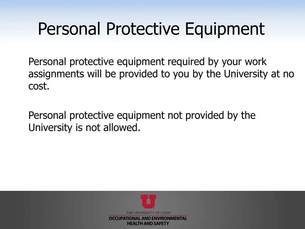 personal protective equipment