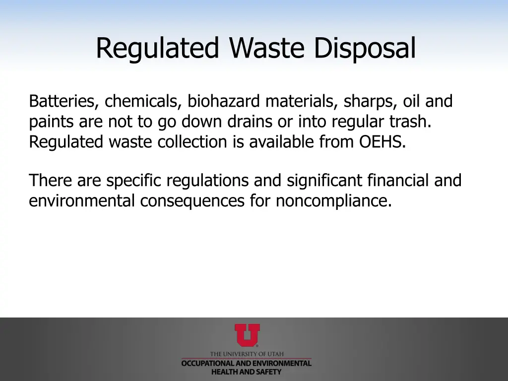 regulated waste disposal