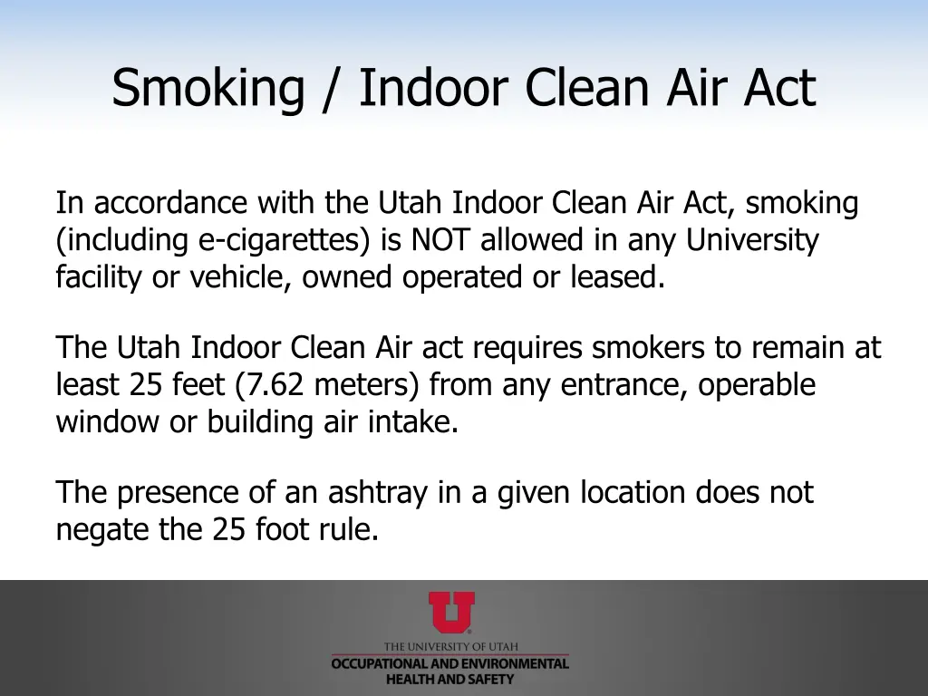 smoking indoor clean air act