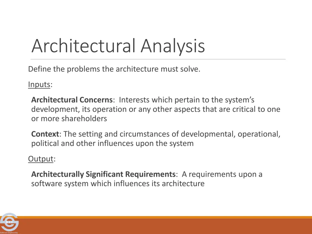 architectural analysis