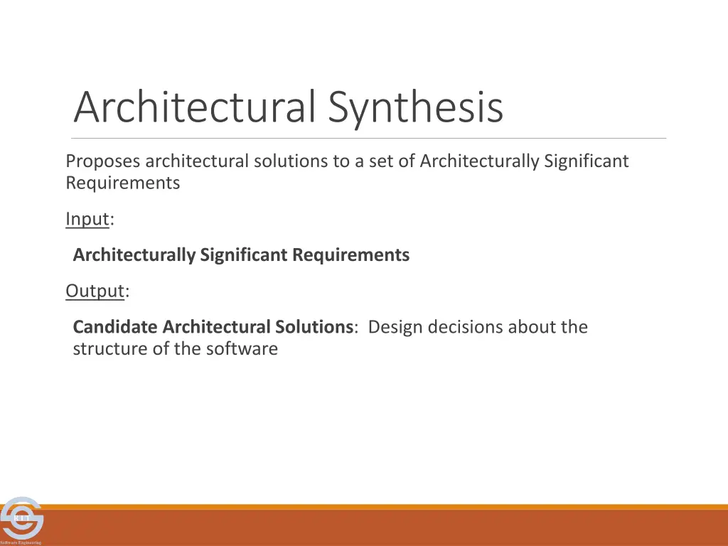 architectural synthesis
