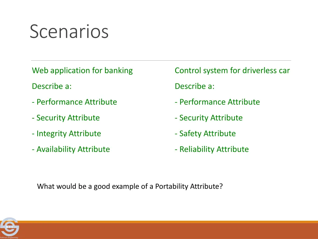 scenarios