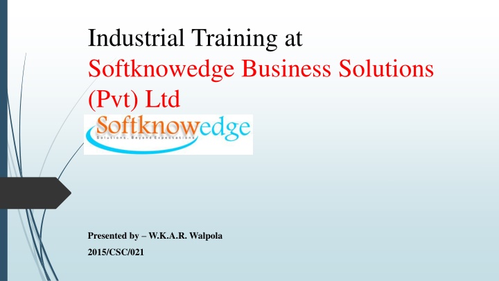 industrial training at softknowedge business