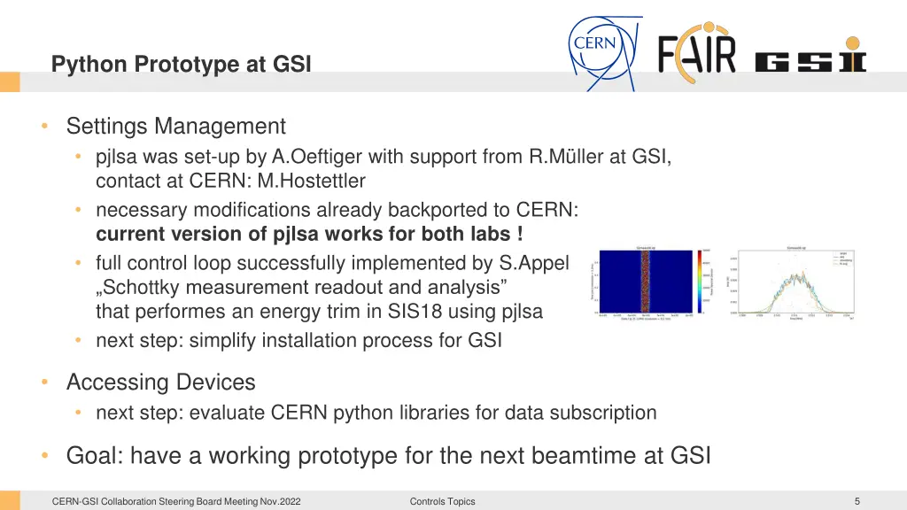 python prototype at gsi