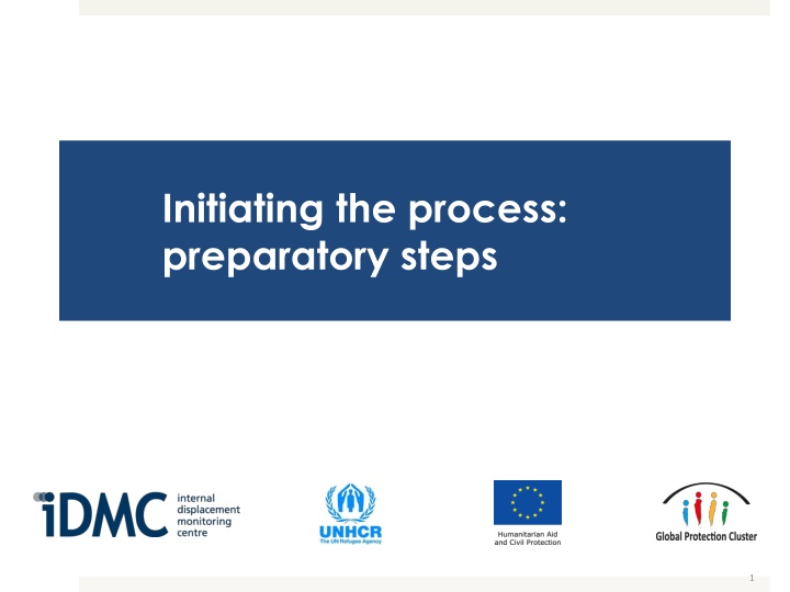 initiating the process preparatory steps