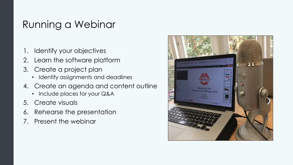 running a webinar