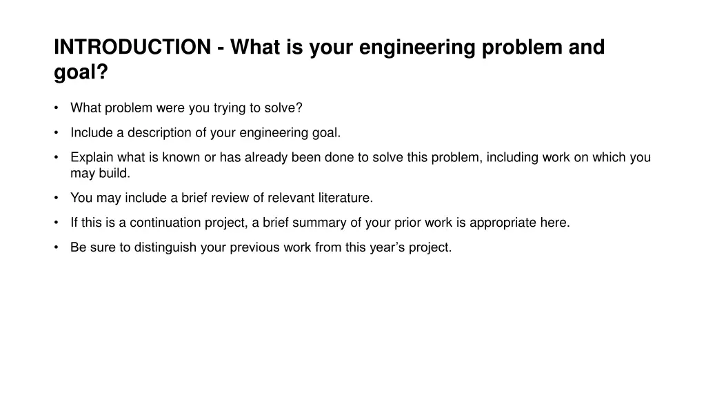 introduction what is your engineering problem