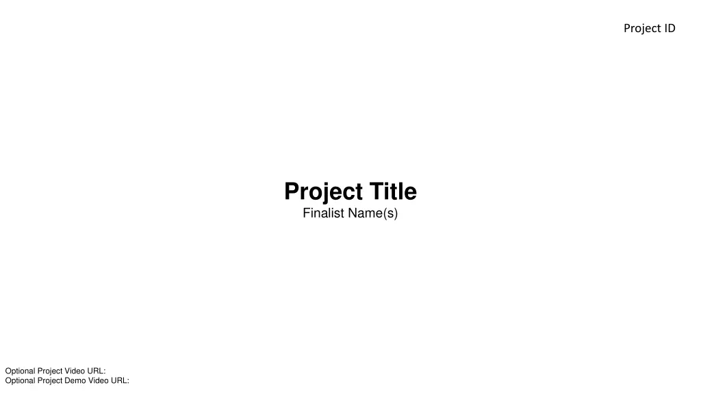 project id