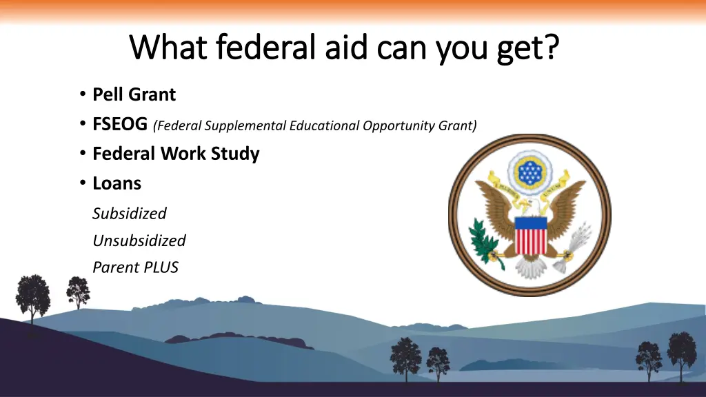 what federal aid can you get what federal